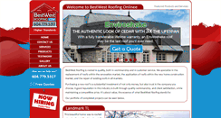 Desktop Screenshot of bestwestroofing.com